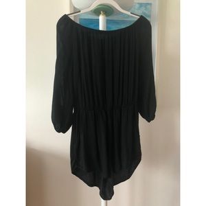 Flattering black romper *with pockets*